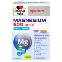 DOPPELHERZ Magnesium 500 Depot system Tabletten